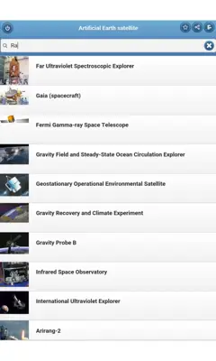 Artificial Earth satellite android App screenshot 0