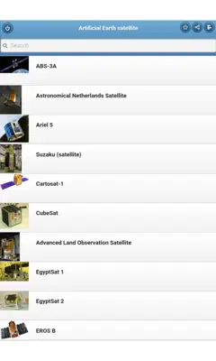 Artificial Earth satellite android App screenshot 3