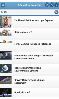 Artificial Earth satellite android App screenshot 8